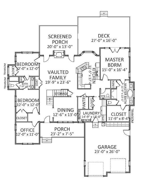 Maple View 9019 4 Bedrooms and 3 Baths The House Designers